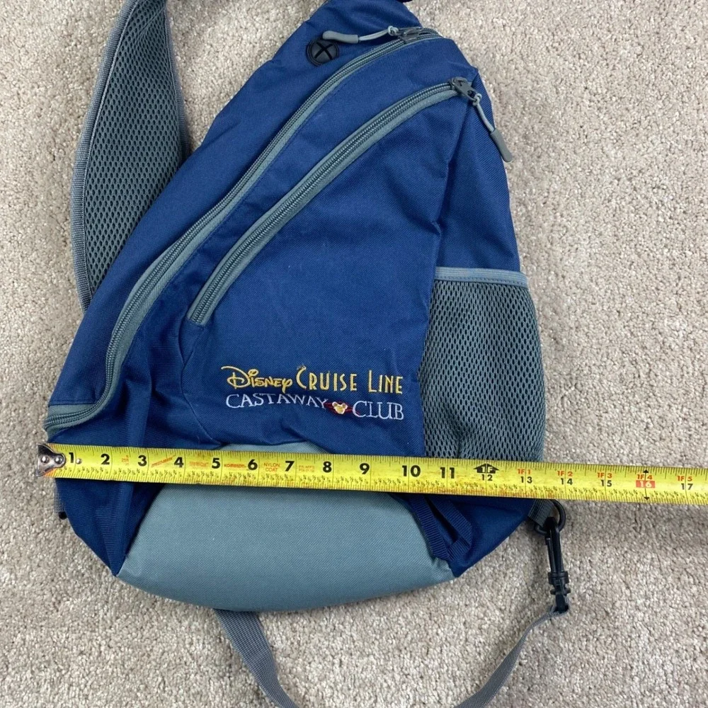 Disney Cruise Line Castaway Club Sling Backpack Navy Blue Mickey Mouse Bag